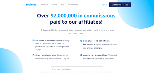 SYSTEME.IO Affiliate Programs for Beginners