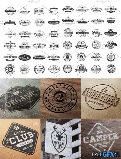 80+ Vintage Logo Templates