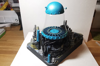 Transform capsule, diorama sci-fi ze styroduru