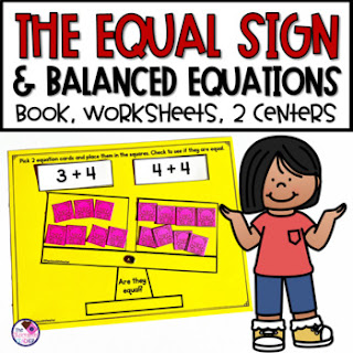 Use these equal sign and balanced equations activities for interactive and fun ways to help your students understand the equal sign.
