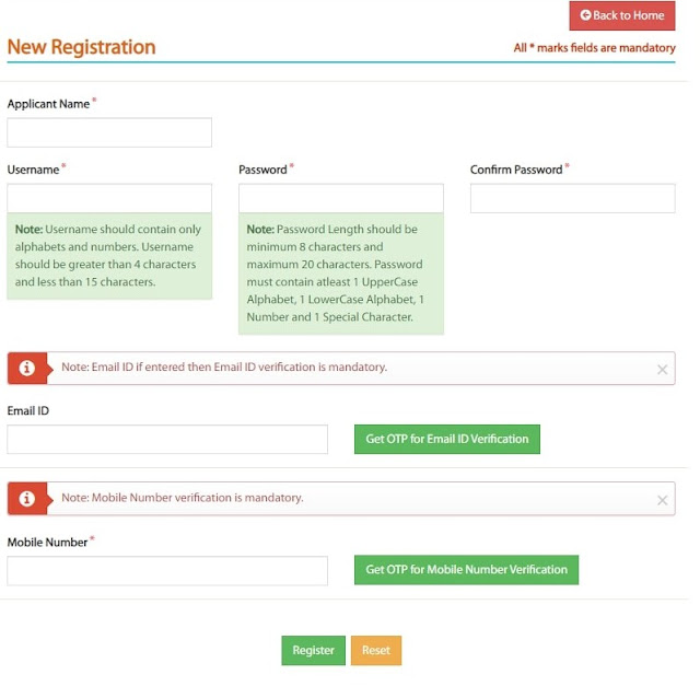 Mahadbt Applicant Registration