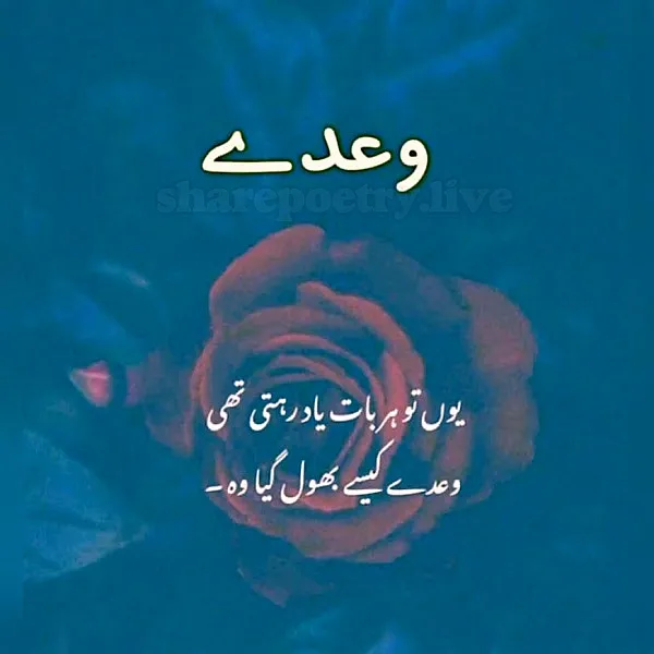 Heart broken Urdu Sad Poetry SMS and Pic