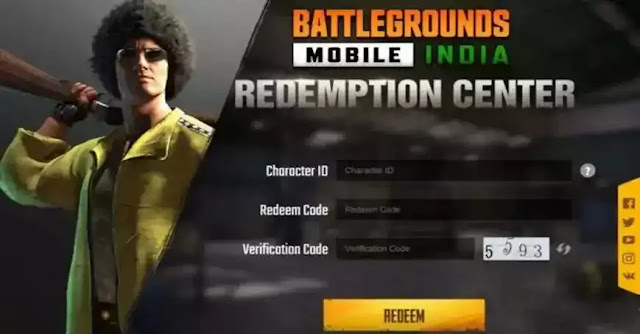 BGMI Redeem Code Today – Battleground Mobile India redeem codes