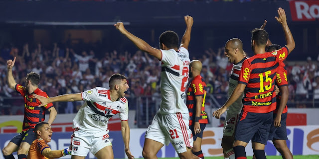São Paulo derrota Sport