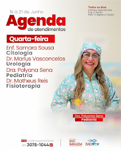 AGENDA SEMANAL DA RAD IMAGEM