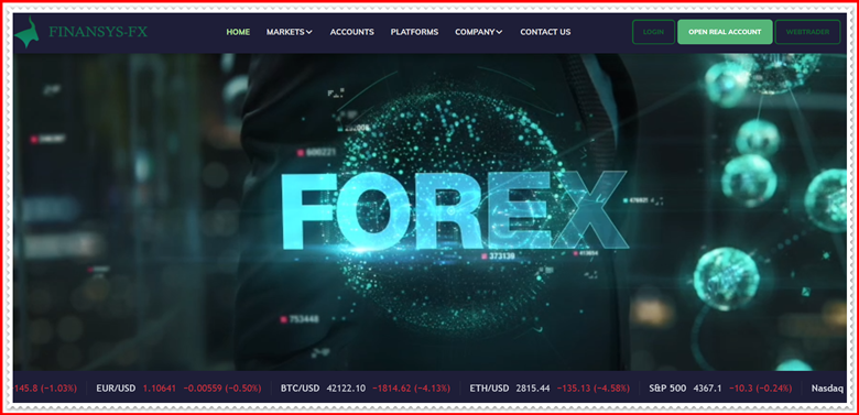 Мошеннический проект finansysfx.io – Отзывы, развод, обман! Компания Finansys FX мошенники