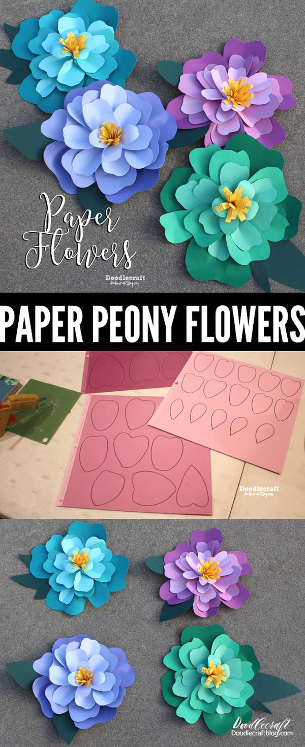 Paper is the best budget craft supply. Pick up a pack of cardstock at the craft store, online or big box store and get to work creating beautiful blooms for Spring time.   ***If you are tight on a crafting budget, paper crafting is the best place to start.***  Did you know that I am allergic to flowers? It's true. Totally allergic. My symptoms from smells that I am allergic to, come on like the flu; body aches, headache, exhaustion...so it usually takes me a few days to realize it's just from allergies and that I'm not getting sick. So inconvenient!  Paper flowers are my solution for the beautiful presence of flowers without the allergies. You'll find a lot of paper flower varieties on my blog...search "paper flowers" in the search bar if you don't believe me!
