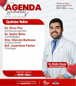 AGENDA SEMANAL DA RAD IMAGEM