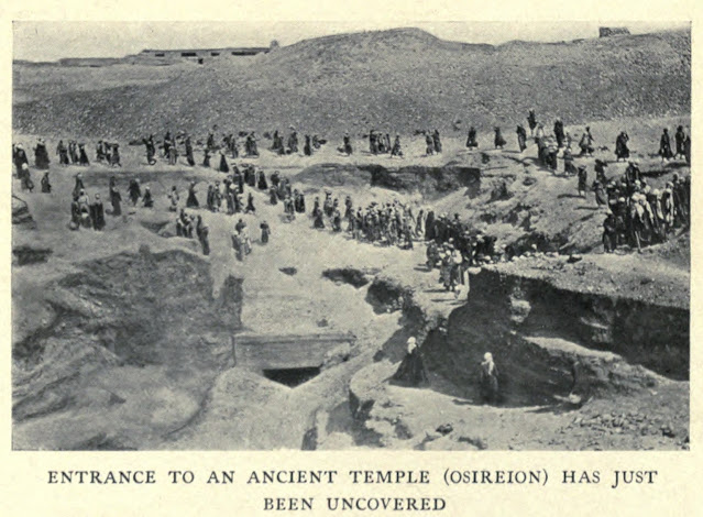مدخل معبد قديم (أوزيريون) مكتشف حديثا