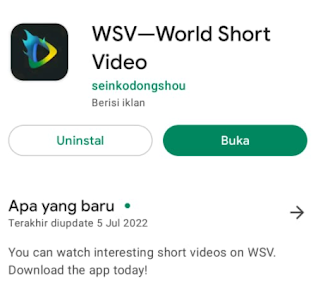 Aplikasi WSV – World Short Video Apk Penghasil Uang