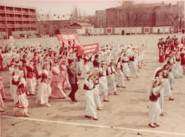 Першотравнева демонстрація на площі Перемоги в Кременчуці (1987)