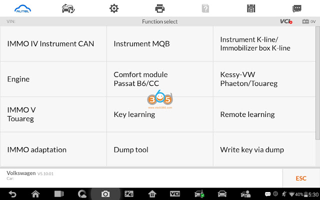 Autel IM508 IM608: Obtain VW PIN and CS Code 8