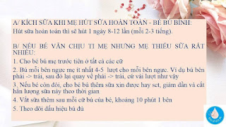 PHƯƠNG PHÁP KICK SỮA CHO MẸ MỚI SINH