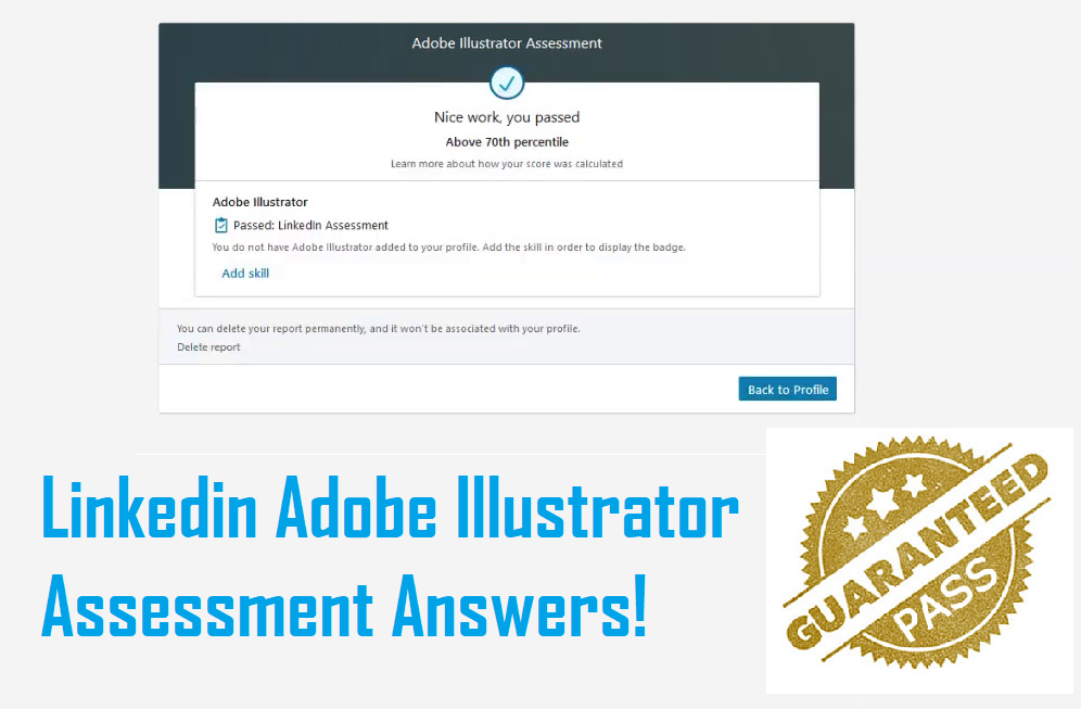 Linkedin Adobe Illustrator Assessment Answers