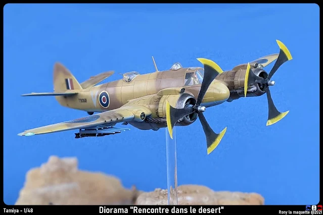 Diorama Beaufighter Mk.VI Tamiya 1/48.