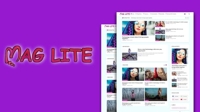 MagLite - Responsive & Featured Blogger Templates