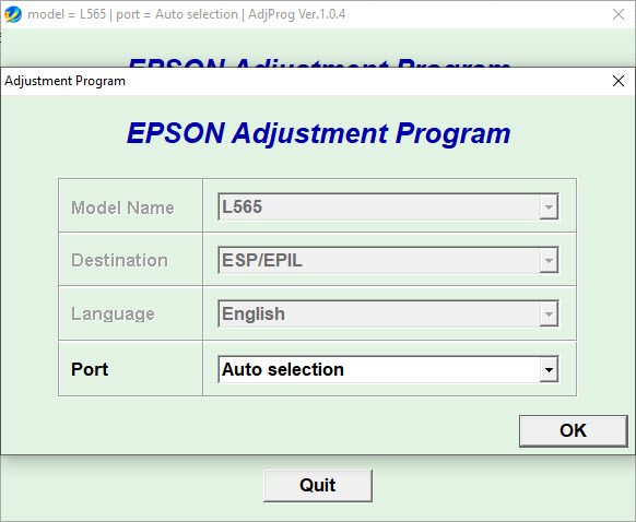 Epson L565 Resetter Tool + Keygen Free Download