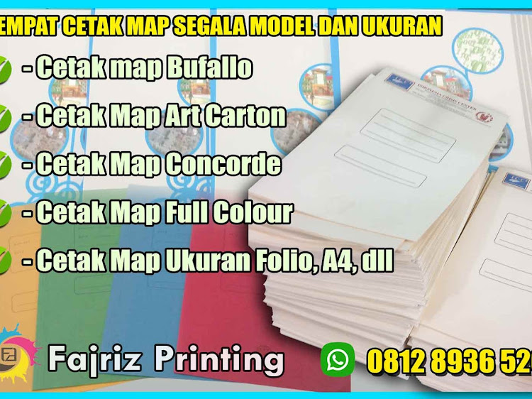 Tempat Cetak Map Buffalo dan Map Art Carton Jakarta Pusat