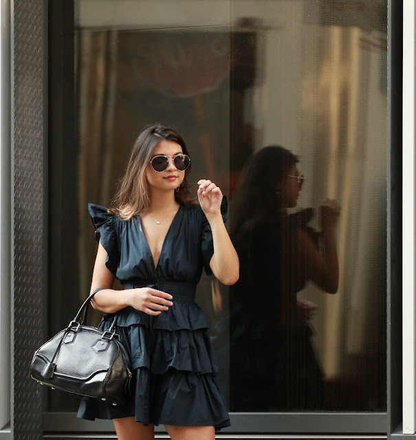 Kelly Fountain - New York Streetstyle wearing Ulla Johnson and Louis Vuitton