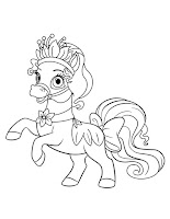 Bayou - Tiana's pet pony coloring page