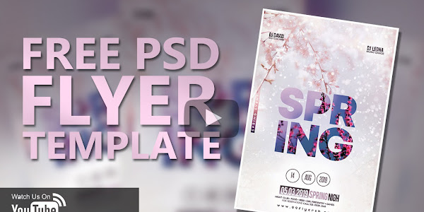 Spring Vibe Free Flyer Template Photoshop