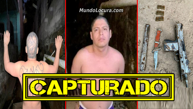 El Salvador: Capturan a alias «Saiper», veterano pandillero de la MS13 fue detenido con una subametralladora