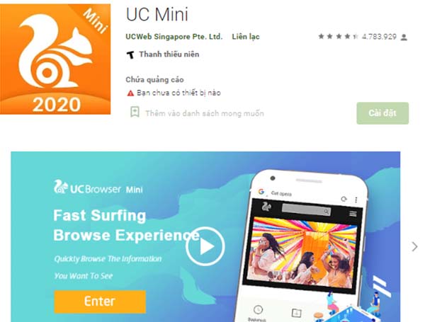 UC Mini cho Android - Tải về Apk mới nhất a
