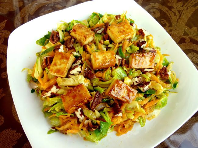 Brussel Sprouts Toss with Caramelized Tofu Recipe