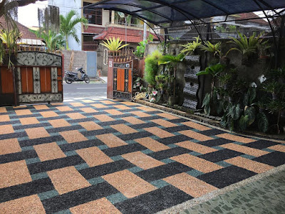 Lantai carpot - garden style