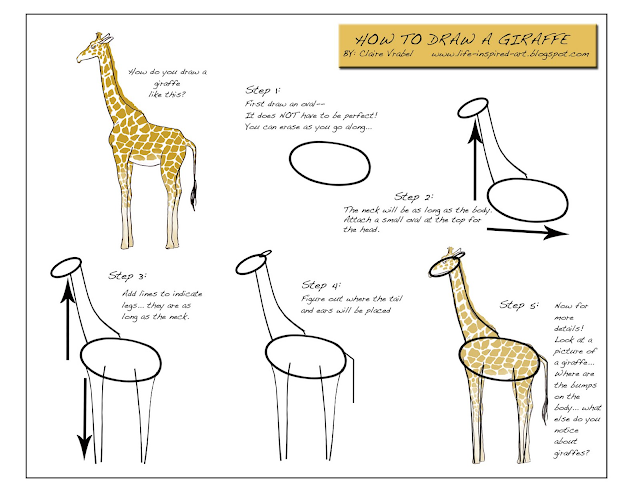 How to draw giraffee-paint-art-drwa-sketch ideas