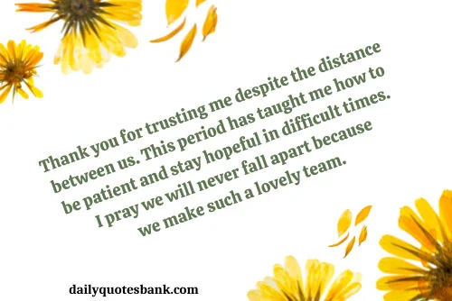 Cute Love and Trust Messages For Distance Relationship