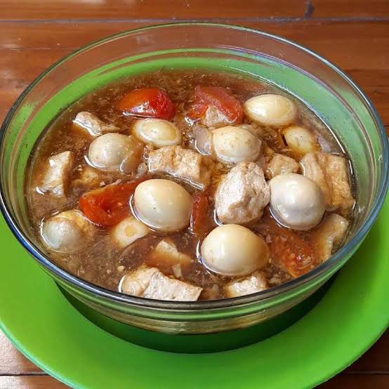 Semur Tahu campur Telur Puyuh