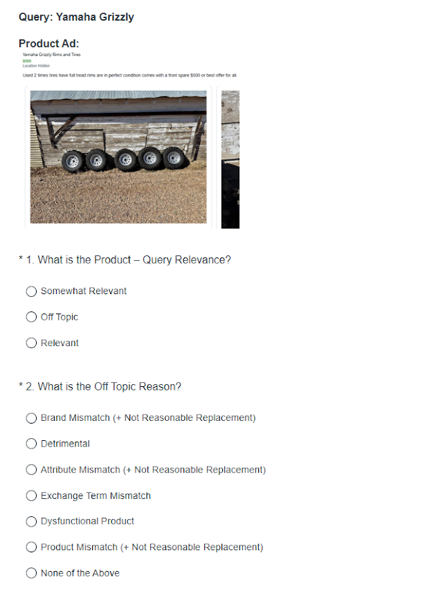 Rogue - Review product search queries