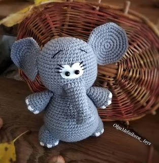 PATRON GRATIS ELEFANTE AMIGURUMI 48794 🐘