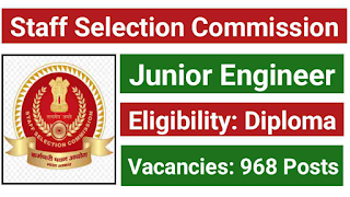 SSC Junior Engineer JE Recruitment 2024 Apply Online