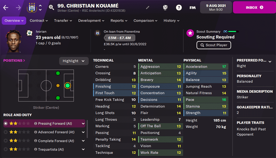 FM22 Christian Kouame