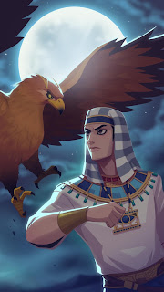 Sosigenes with his falcon