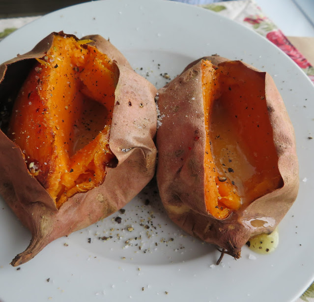 Air Fryer Baked Sweet Potatoes