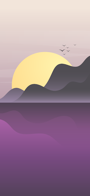 aesthetic sunset clean wallpaper