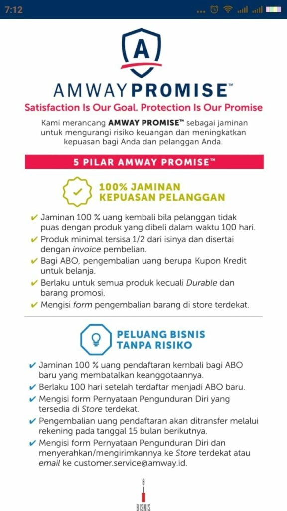 Cara Daftar ABO dan Pelanggan Prioritas Amway di Kabupaten Bangka