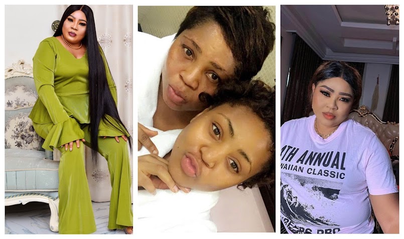 Under your shadow, I feel the safest and the happiest- Regina daniels celebrates her mother as she turns a year older (photos)