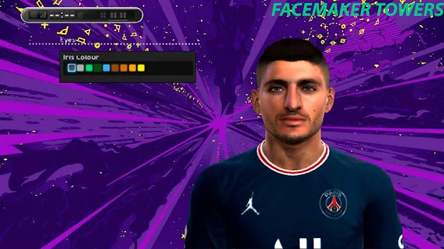 Marco Verratti Face 2022 For PES 2013