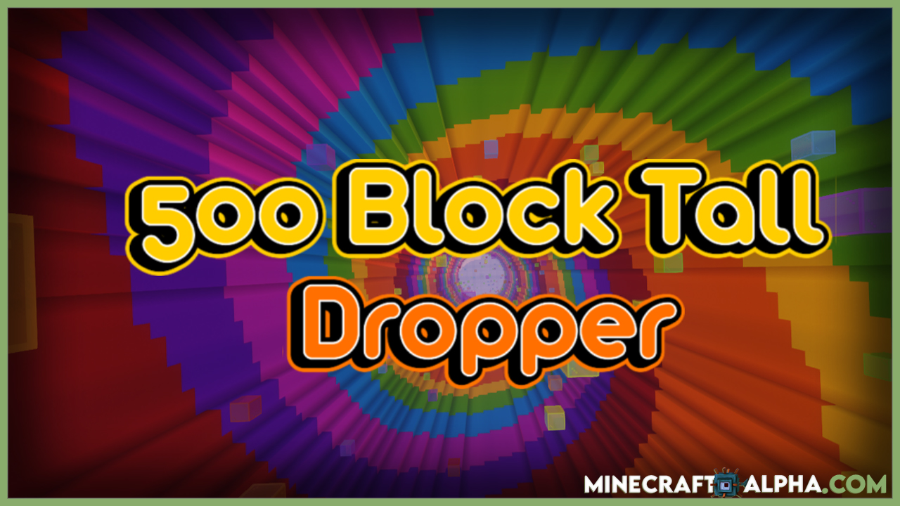 Minecraft 500 Block Tall Dropper Map 1.17.1