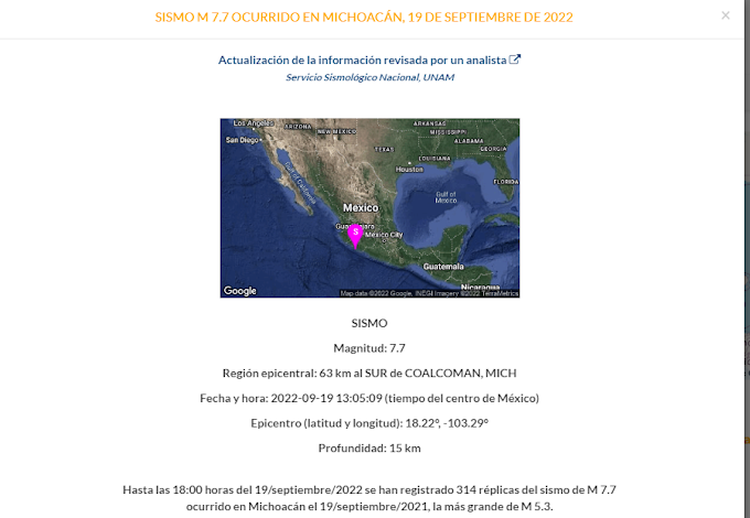 Más de 200 réplicas y contando: el sismo en México continúa generando movimientos telúricos