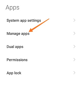 Manage Apps