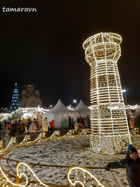 Новогодняя площадь Владивостока