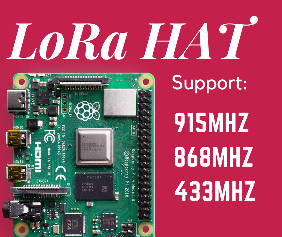 LoRa HAT is Finally Out! Supports 915MHz | 868MHz | 433MHz