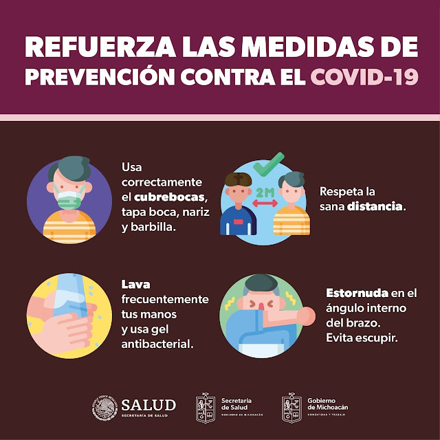 Michoacán, se coloca a nivel nacional en el número 30 en casos positivos a COVID-19