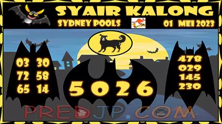 Prediksi Sydney Kalong Keramat Senin 01-Mei-2023