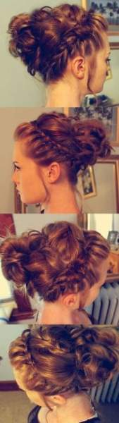 13. The Front Braid Up Do: